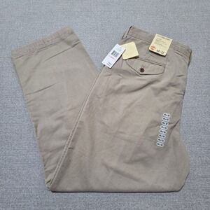 Timberland Flat Front Pants‎ Khaki Chinos Relaxed Cotton Straight LegMen's 40x32